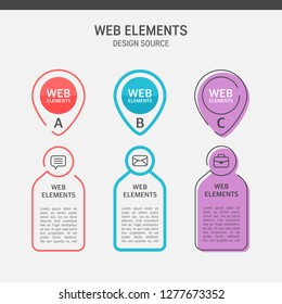 Set of Vector Web Elements