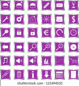set of vector web icons