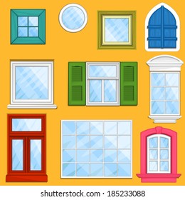 Set of vector windows