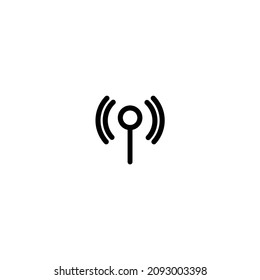 Set of vector wireless wifi icons isolated on white background
