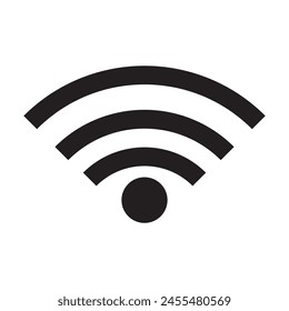 Set of vector wireless wifi icons isolated on white background