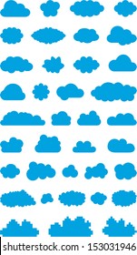 Set of vectorized Clouds