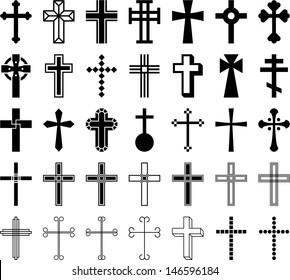 Set of vectorized Crosses