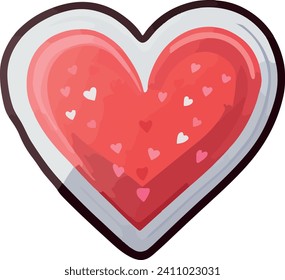 Set of vectors for Valentine's day. Watercolor hearts and lovers. Significant other. Vector illustration