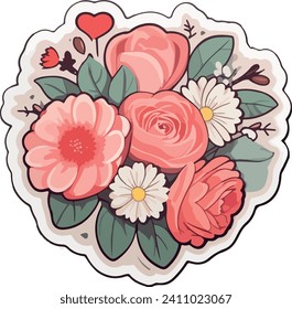 Set of vectors for Valentine's day. Watercolor hearts and lovers. Significant other. Vector illustration