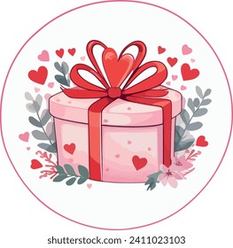 Set of vectors for Valentine's day. Watercolor hearts and lovers. Significant other. Vector illustration