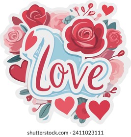 Set of vectors for Valentine's day. Watercolor hearts and lovers. Significant other. Vector illustration