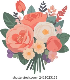 Set of vectors for Valentine's day. Watercolor hearts and lovers. Significant other. Vector illustration