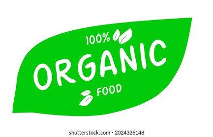 Set of Vegan, eco, bio, organic, fresh, healthy, 100 percent, nateral food. Natural product. Collection of emblem cafe, badges. Vector illustration