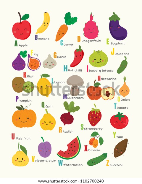 With b beginning fruit 34 Fruits