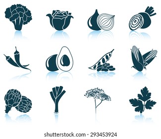 Set of vegetable icons