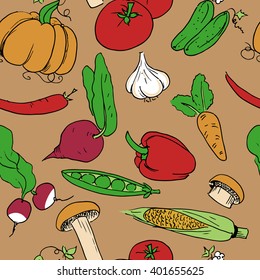 Set of vegetables