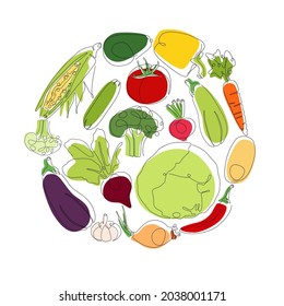 丸い 野菜 のイラスト素材 画像 ベクター画像 Shutterstock
