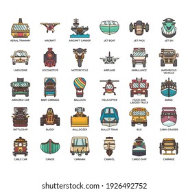 Conjunto de iconos perfectos de línea delgada y píxel para cualquier proyecto web y de aplicación. 