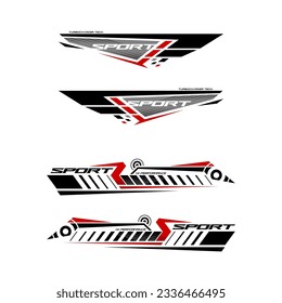  set Vehicle vector Decal  Auto Racing Stripes Stickers