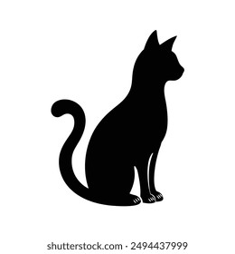 A set of versatile cat silhouette illustrations showcasing various poses, from playful to elegant, perfect for diverse creative projects.