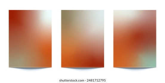 set vertical abstract gradient colored blurry background with pastel colors For banner, poster, flyer, covers, wallpapers, brands, social media and other mobile projects