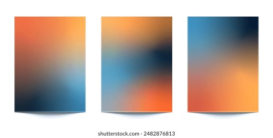Conjunto de Vertical abstracto gradiente de colores modernos de fondo Para el Anuncio, póster, volante, cubiertas, Fondos de pantalla, marcas, redes sociales y otros proyectos móviles