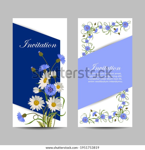 Set of vertical banners with beautiful\
flowers. Vector\
illustration.
