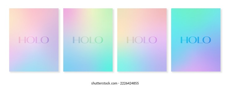 Set vertical holographic backgrounds and soft transitions  For brochures  booklets  wallpapers  business cards  branding  postcards    other stylish projects 
