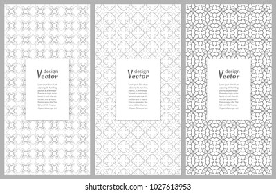 Set of vertical seamless line patterns. Black and white geometric backgrounds collection. Endless repeating linear texture for wallpaper, packaging, banners, invitations, business cards, fabric print