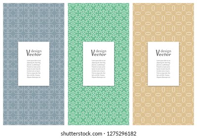 Set of vertical seamless line patterns. Colorful geometric backgrounds collection. Endless repeating linear texture for wallpaper, packaging, banners, invitations, business cards, fabric print