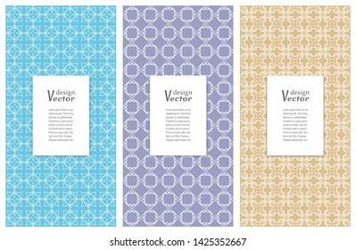 Set of vertical seamless line patterns. Colorful geometric backgrounds collection. Endless repeating linear texture for wallpaper, packaging, banners, invitations, business cards, fabric print