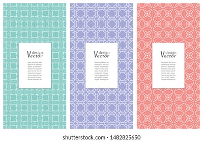 Set of vertical seamless line patterns. Colorful geometric backgrounds collection. Endless repeating linear texture for wallpaper, packaging, banners, invitations, business cards, fabric print