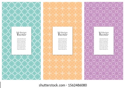 Set of vertical seamless line patterns. Colorful geometric backgrounds collection. Endless repeating linear texture for wallpaper, packaging, banners, invitations, business cards, fabric print