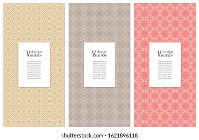 Set of vertical seamless line patterns. Colorful geometric backgrounds collection. Endless repeating linear texture for wallpaper, packaging, banners, invitations, business cards, fabric print