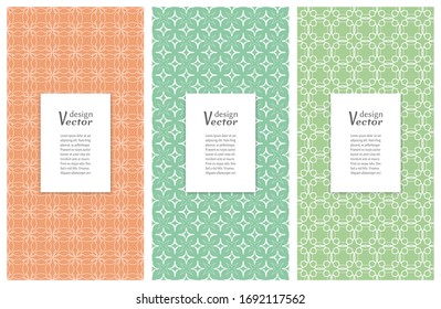Set of vertical seamless line patterns. Colorful geometric backgrounds collection. Endless repeating linear texture for wallpaper, packaging, banners, invitations, business cards, fabric print