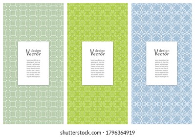 Set of vertical seamless line patterns. Colorful geometric backgrounds collection. Endless repeating linear texture for wallpaper, packaging, banners, invitations, business cards, fabric print