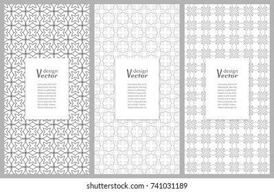 Set of vertical seamless line patterns. Black and white geometric backgrounds collection. Endless repeating linear texture for wallpaper, packaging, banners, invitations, business cards, fabric print