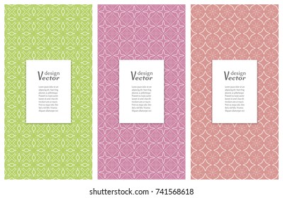 Set of vertical seamless line patterns. Colorful geometric backgrounds collection. Endless repeating linear texture for wallpaper, packaging, banners, invitations, business cards, fabric print
