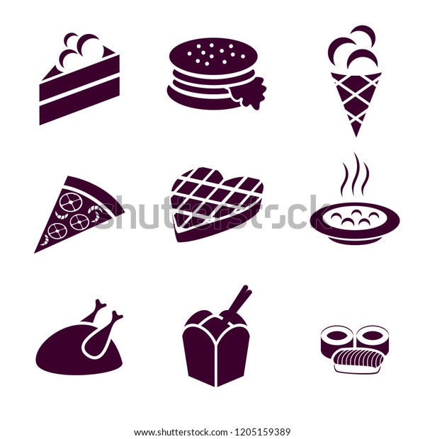 Set Very Simple Stencil Designs Typical 스톡 벡터(로열티 프리) 1205159389