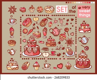 set of the very sweet things