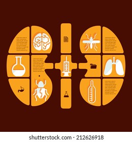 Set of veterinary flat icons