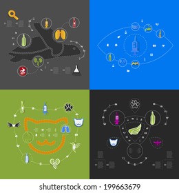 Set of veterinary icons