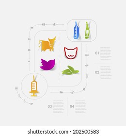 Set of veterinary icons