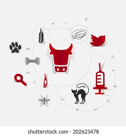 Set of veterinary icons