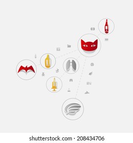 Set of veterinary icons