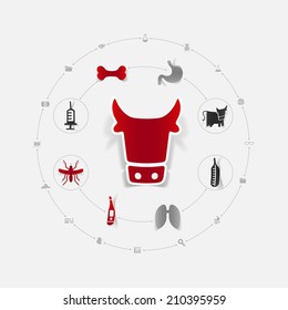 Set of veterinary icons