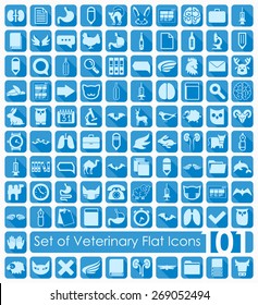 Set of veterinary icons