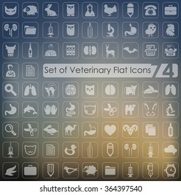 Set of veterinary icons