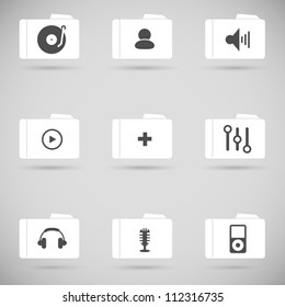 Set of vetor music icons