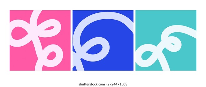 Conjunto de póster abstracto vibrante con Formas que fluyen en colores cálidos con líneas onduladas fluidas y coloridas para una sensación dinámica y moderna, tipografía de diseño motivacional para el arte creativo de la pared 