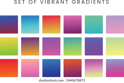 Conjunto de degradados vibrantes Multicolor