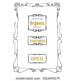 Set of Victorian Frames