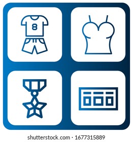 Set of victory icons. Such as Sport, Top, Medal, Scoreboard , victory icons