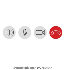 Set Of Video Call Icon